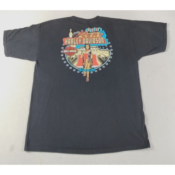 Harley-Davidson Other - Harley Davidson Shirt Mens XL Black Motorcycles Reno Bowling Bikercore Moto